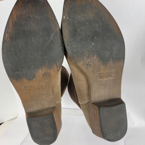 Mossimo Womens 10 Western Cowgirl‎ Bootie Leather Ankle Boots Casual Neutral - Picture 11 of 12